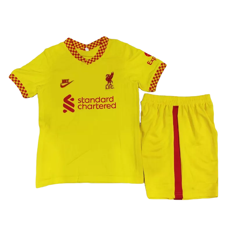 Liverpool Third Away Kids Soccer Jerseys Kit 2021/22 - vstockx