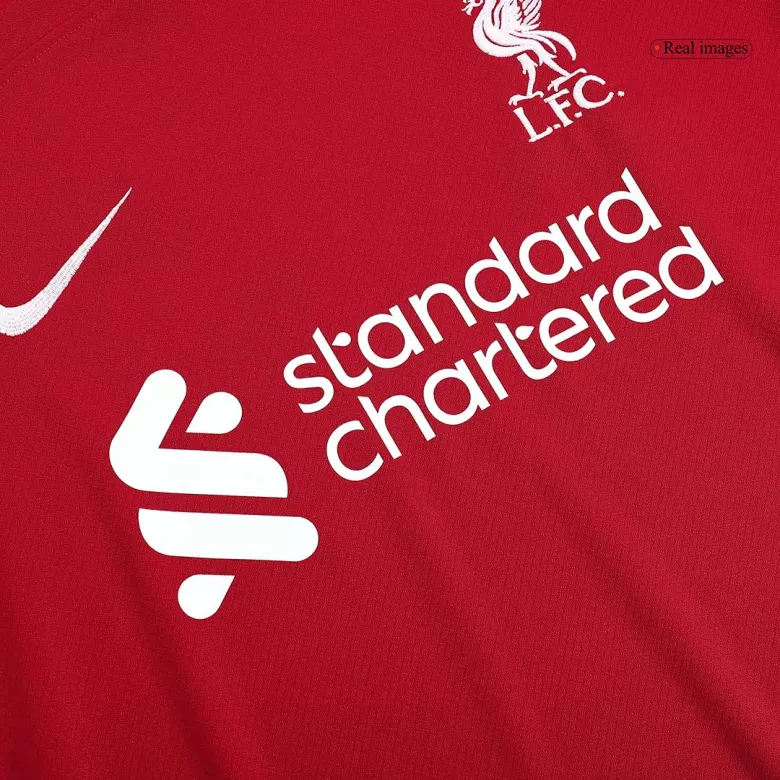 Liverpool Home Long Sleeve Soccer Jersey 2023/24 - vstockx