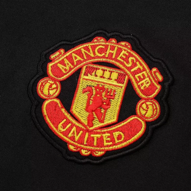 Manchester United 1/4 Zip Tracksuit 2021/22 Black - vstockx