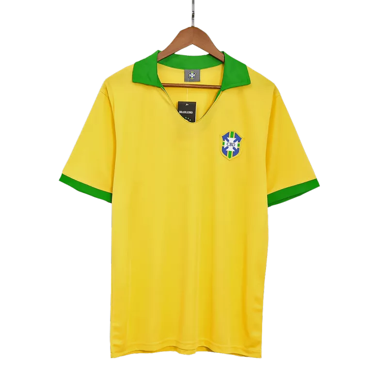 Vintage Soccer Jersey Brazil Home 1957 - vstockx