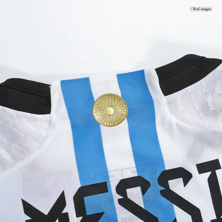 New MESSI #10 Argentina Home World Cup 2022 Champion Authentic Jersey - vstockx