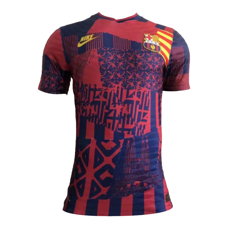 Barcelona Pre-Match Authentic Soccer Jersey 2021/22              �� - vstockx
