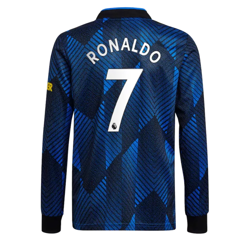 RONALDO #7 Manchester United Third Away Long Sleeve Soccer Jersey 2021/22 - vstockx
