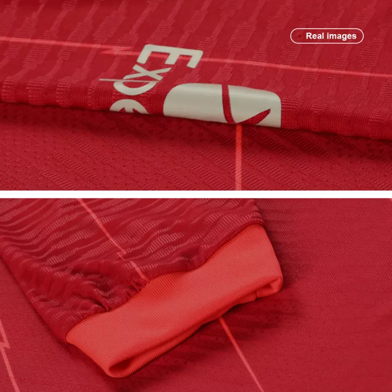 Authentic Liverpool Home Long Sleeve Soccer Jersey 2021/22 - vstockx
