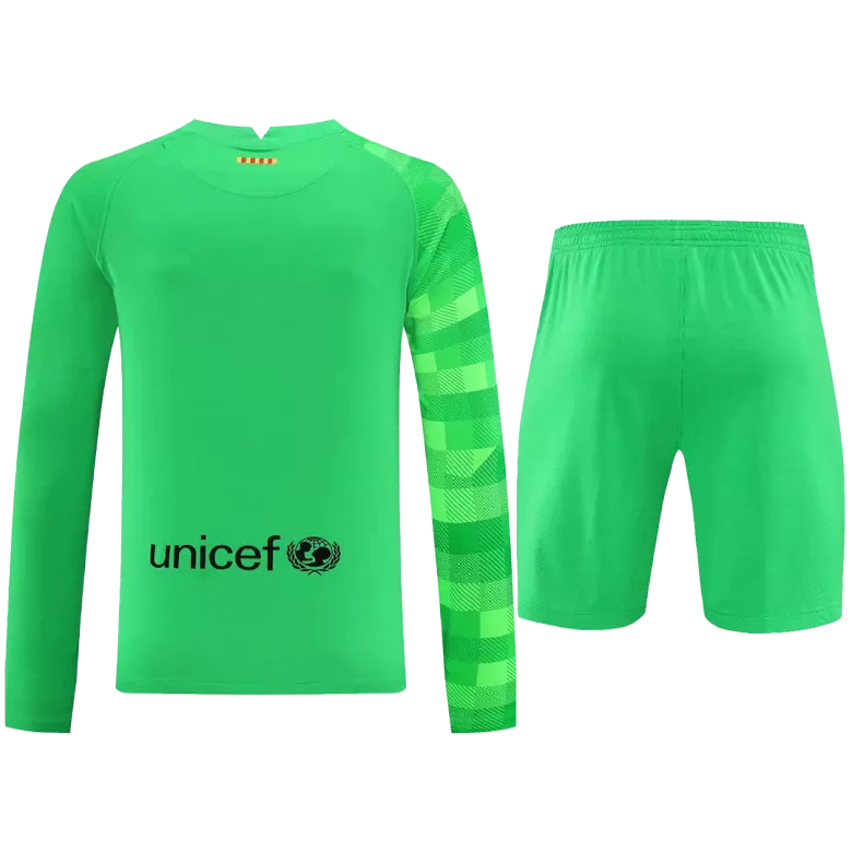 Barcelona Goalkeeper Long Sleeve Jerseys Kit 2021/22 - vstockx