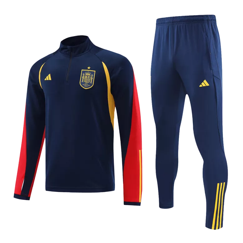 Spain 1/4 Zip Tracksuit 2022/23 Blue - vstockx