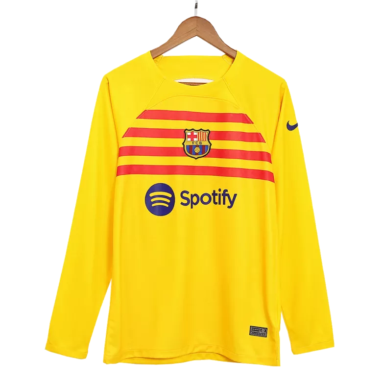 Barcelona Fourth Away Long Sleeve Soccer Jersey 2022/23 - vstockx
