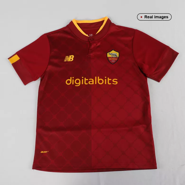 Roma Home Kids Soccer Jerseys Kit 2022/23 - vstockx