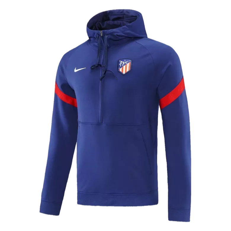 Atletico Madrid Hoodie Tracksuit 2021/22 Blue - vstockx