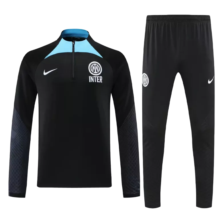 Inter Milan 1/4 Zip Tracksuit 2022/23 Black - vstockx