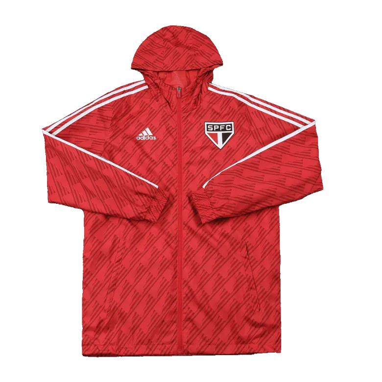 Sao Paulo FC Hoodie Windbreaker Jacket 2022/23 - Red - vstockx