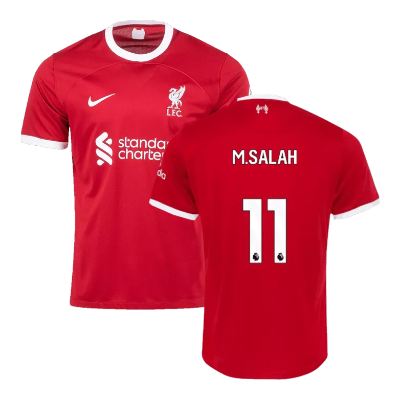 M.SALAH #11 Liverpool Home Soccer Jersey 2023/24 - vstockx