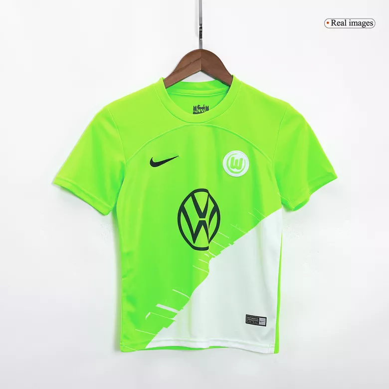 Wolfsburg Home Kids Soccer Jerseys Kit 2023/24 - vstockx