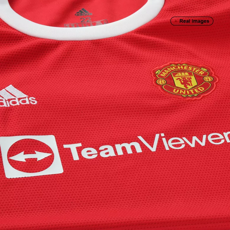 Manchester United Home Kids Soccer Jerseys Kit 2021/22 - vstockx