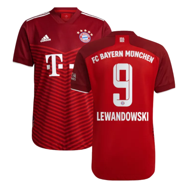 LEWANDOWSKI #9 Bayern Munich Home Authentic Soccer Jersey 2021/22 - vstockx