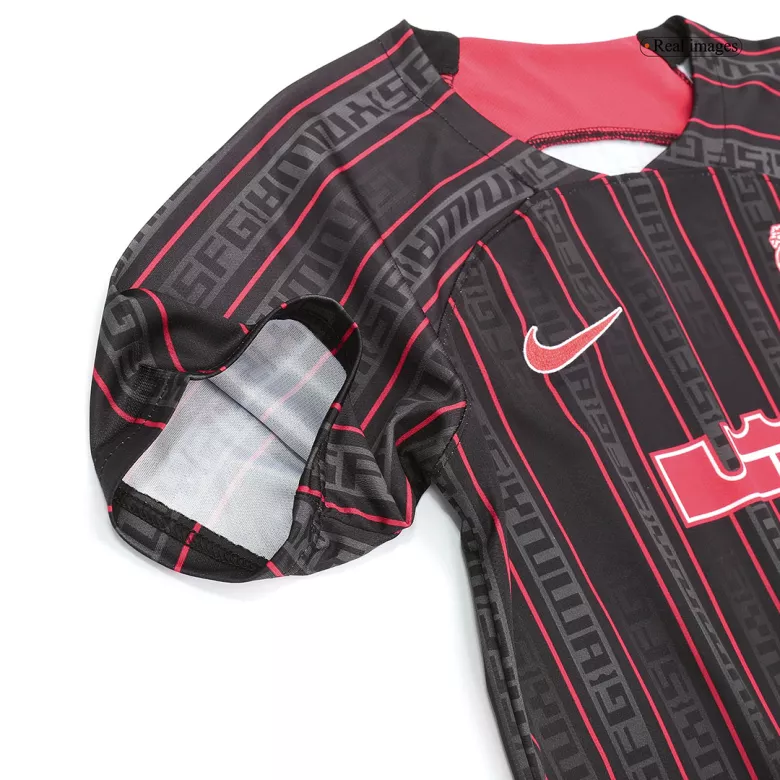 Liverpool X LeBron James Pre-Match Kids Jerseys Kit 2022/23 - vstockx