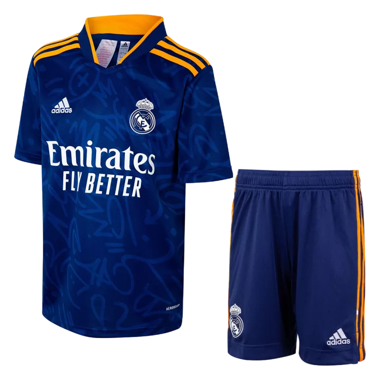 Real Madrid Away Kids Soccer Jerseys Kit 2021/22 - vstockx