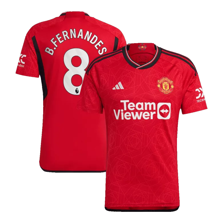B.FERNANDES #8 Manchester United Home Jersey 2023/24 - vstockx