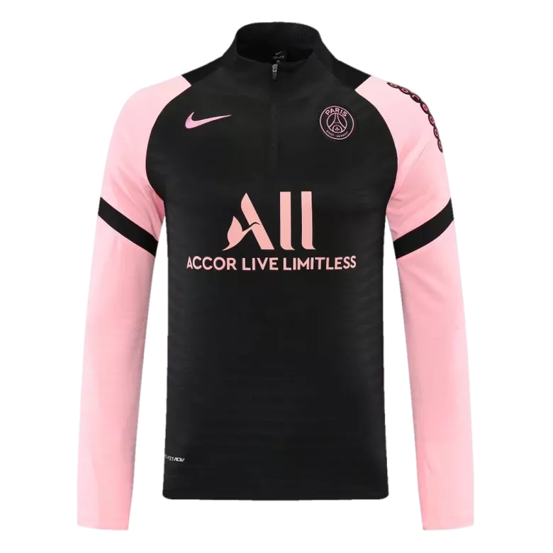 PSG 1/4 Zip Tracksuit 2021/22 Black&Pink - vstockx