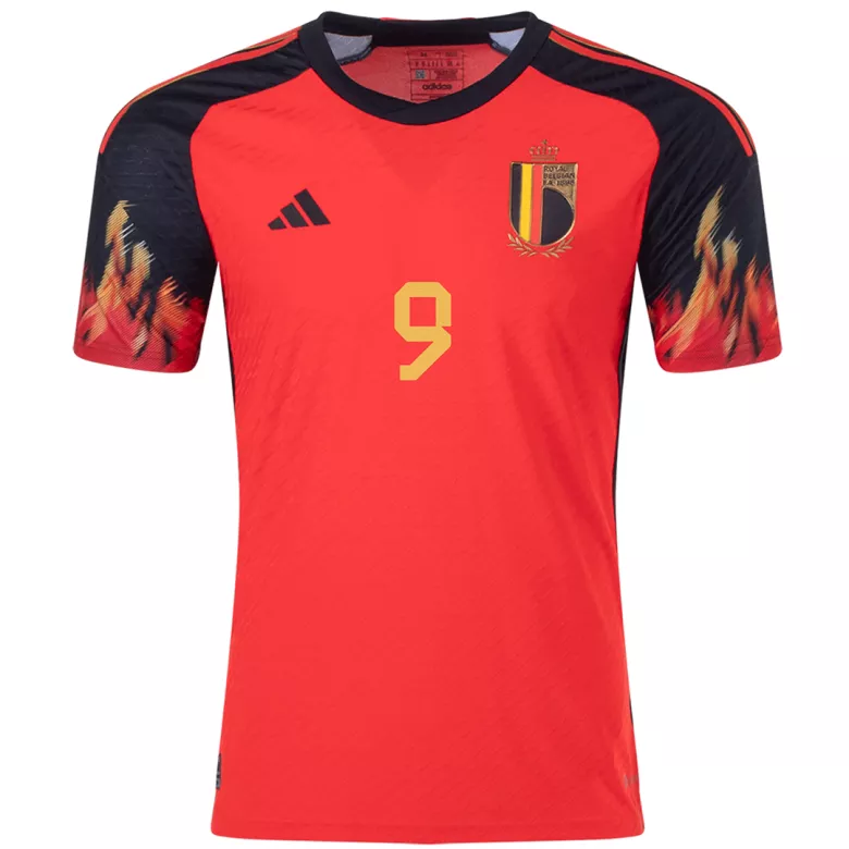 R.LUKAKU #9 Belgium Home Authentic Jersey World Cup 2022 - vstockx