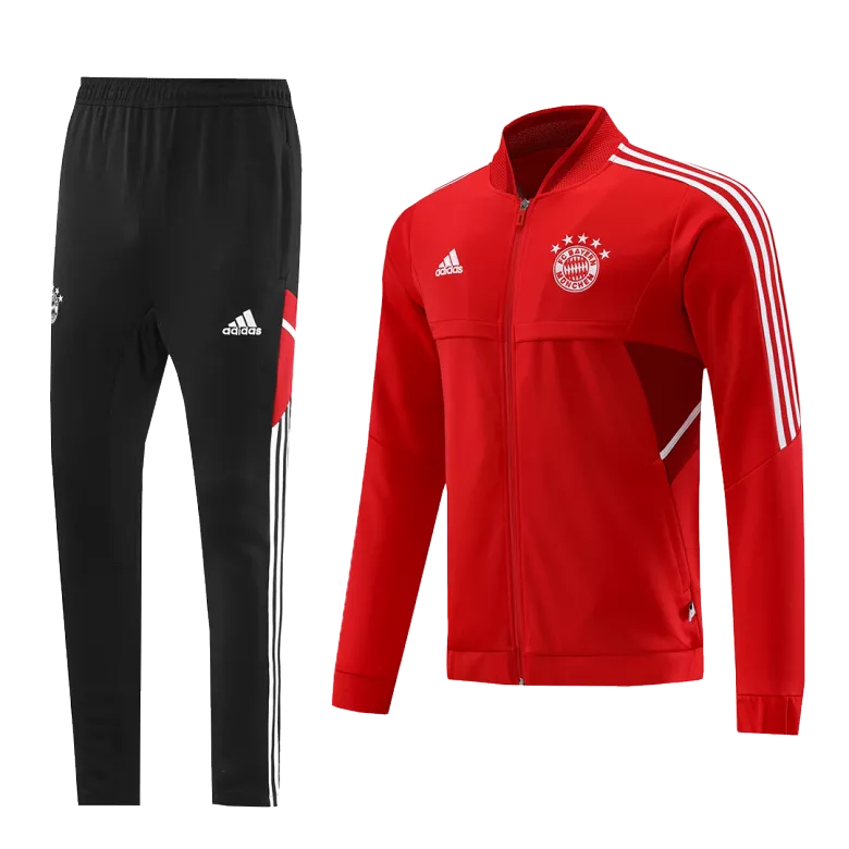Bayern Munich Jacket Tracksuit 2022/23 Red - vstockx