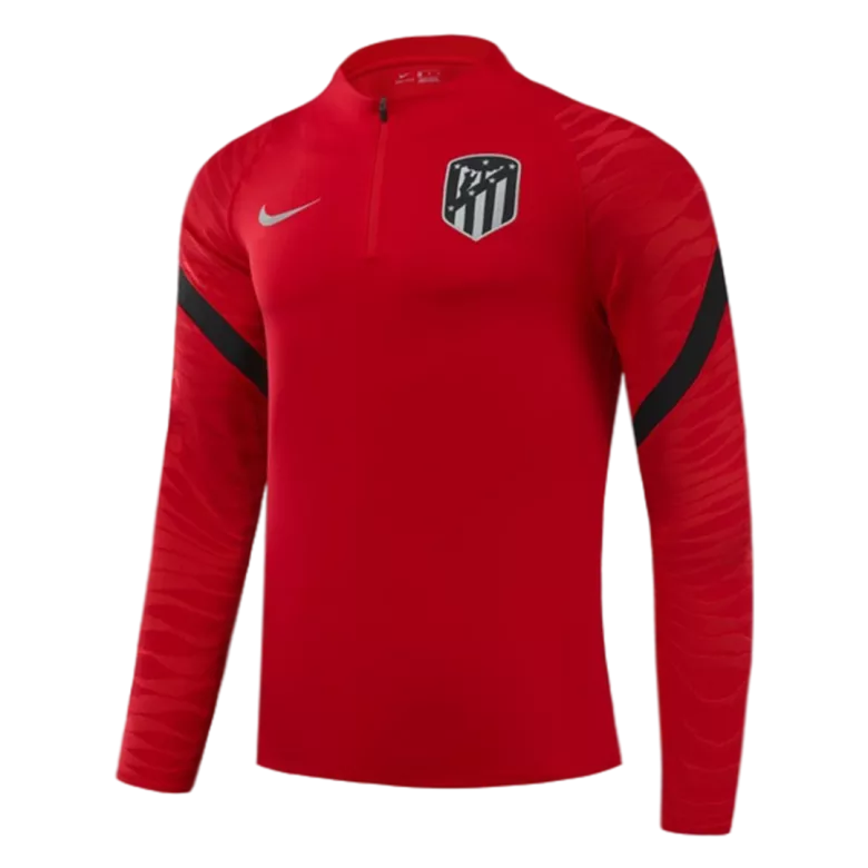 Atletico Madrid 1/4 Zip Tracksuit 2021/22 Kids Red - vstockx
