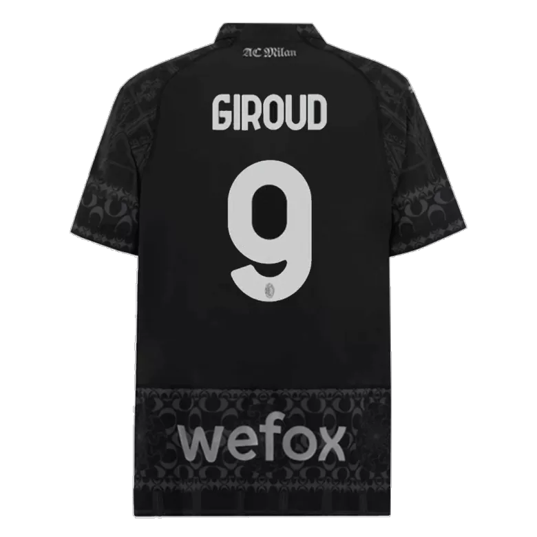 GIROUD #9 AC Milan X Pleasures Fourth Away Soccer Jersey 2023/24 - vstockx