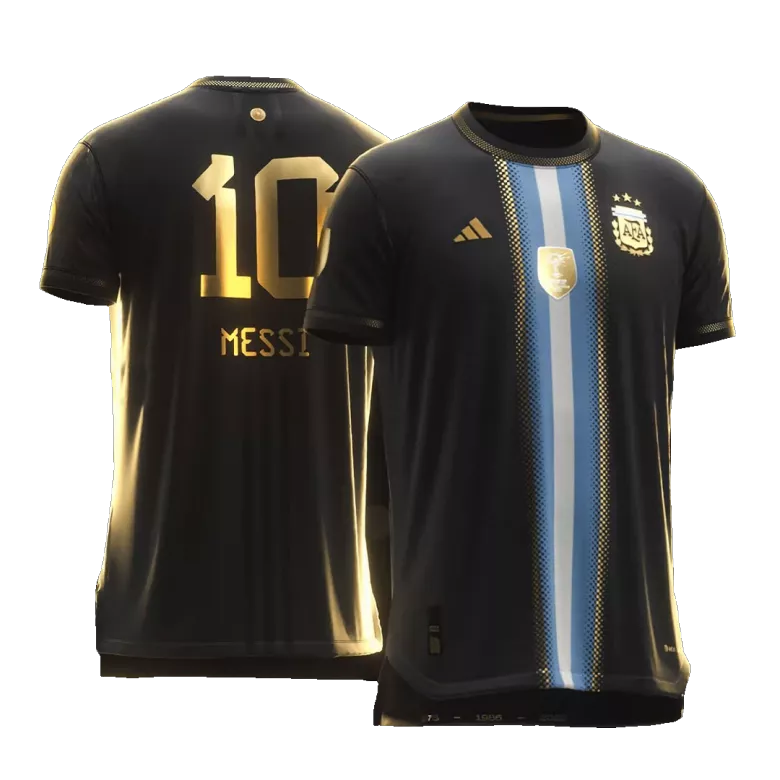 MESSI #10 Argentina  Golden Bisht Authentic Jersey 2023 - vstockx