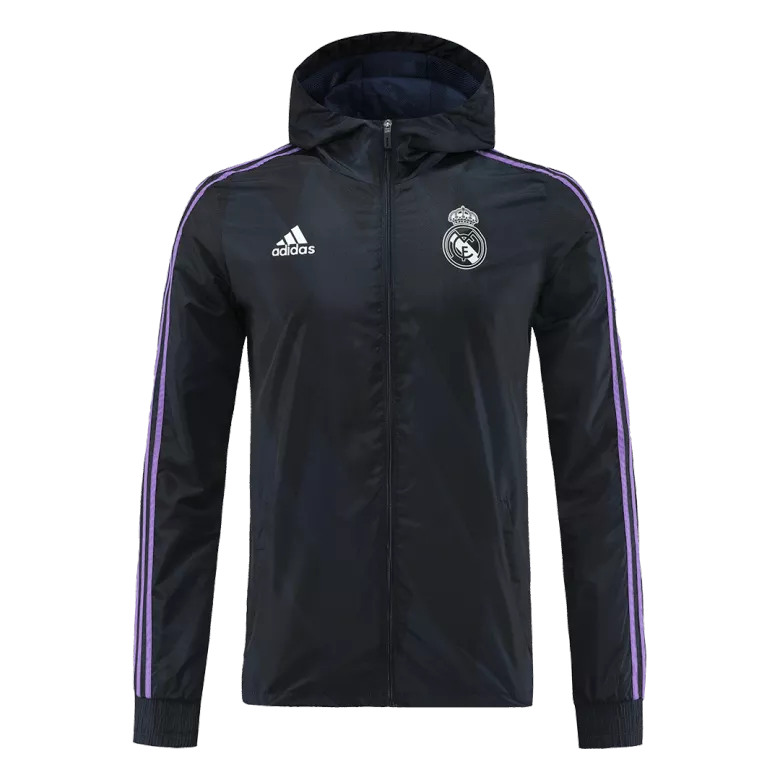 Real Madrid Windbreaker Hoodie Jacket 22/23 - vstockx