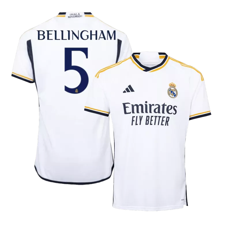 BELLINGHAM #5 Real Madrid Home Jersey 2023/24 - vstockx