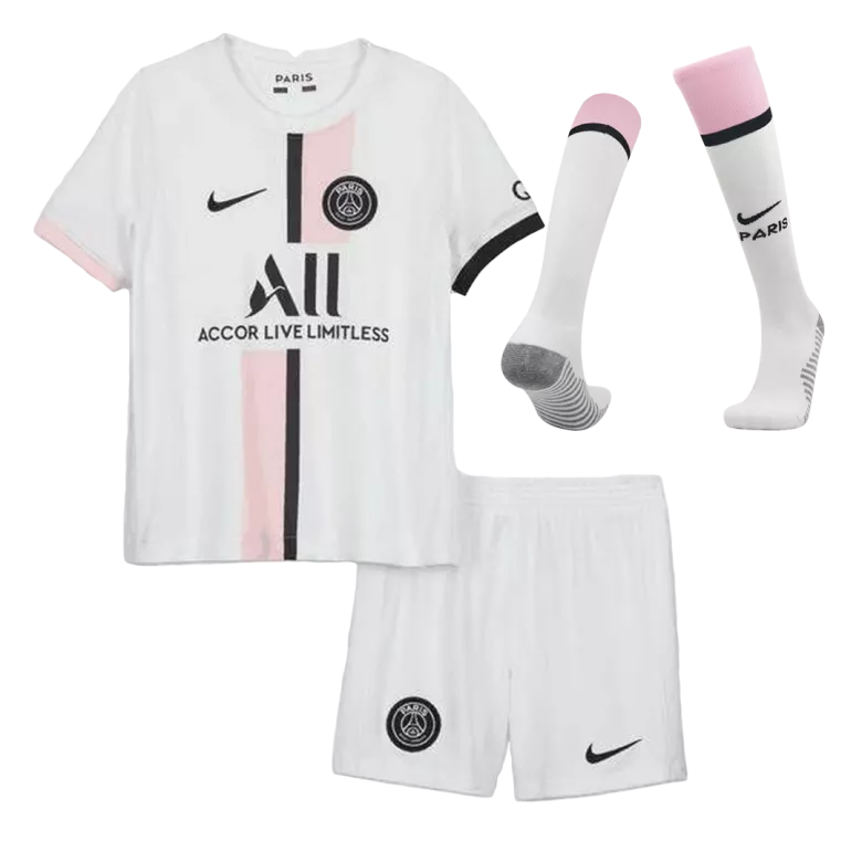 PSG Away Kids Soccer Jerseys Full Kit 2021/22 - vstockx
