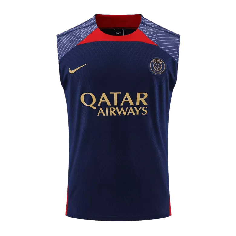 PSG Jerseys Sleeveless Training Kit 2023/24 Navy - vstockx