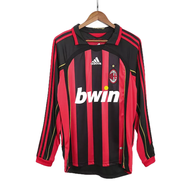 Vintage Soccer Jersey AC Milan Home Long Sleeve 2006/07              �� - vstockx