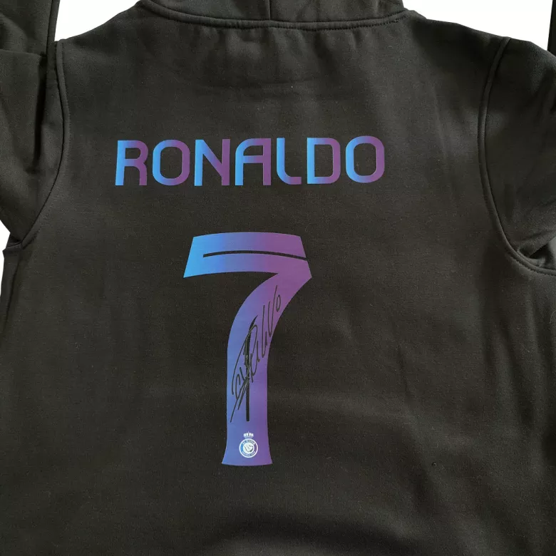 RONALDO #7 Al Nassr Sweater Hoodie 2023/24 Black - vstockx