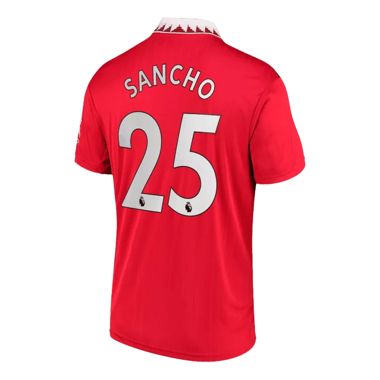 SANCHO #25 Manchester United Home Jersey 2022/23 - vstockx