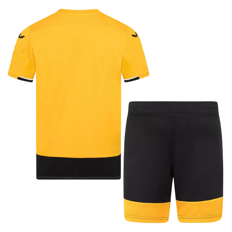 Wolverhampton Wanderers Home Kids Soccer Jerseys Kit 2022/23 - vstockx