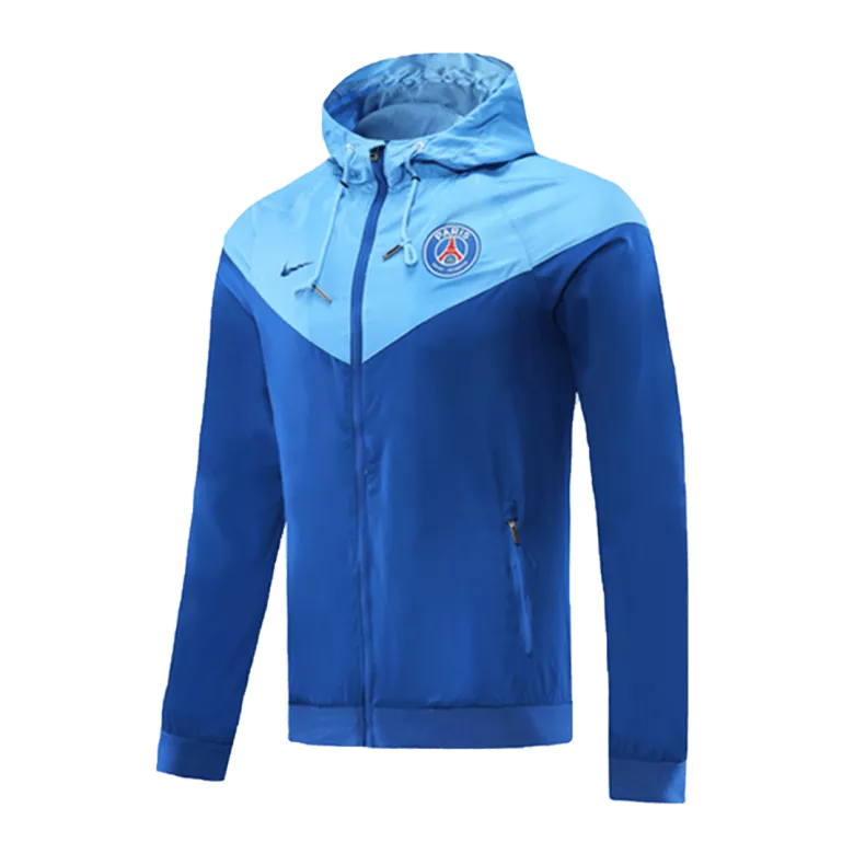 PSG Hoodie Windbreaker Jacket 2020/21 - Light Blue - vstockx
