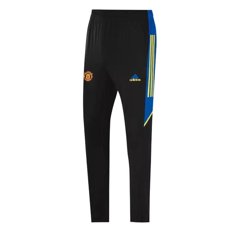 Manchester United 1/4 Zip Tracksuit 2021/22 Kids Blue - vstockx