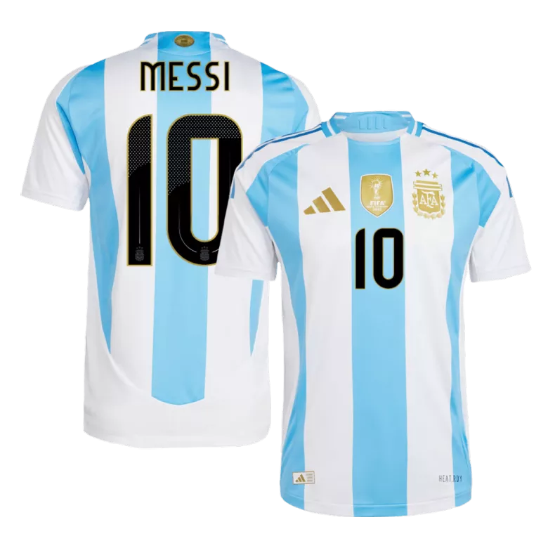 MESSI #10 Argentina Home Authentic Soccer Jersey Copa America 2024 - vstockx