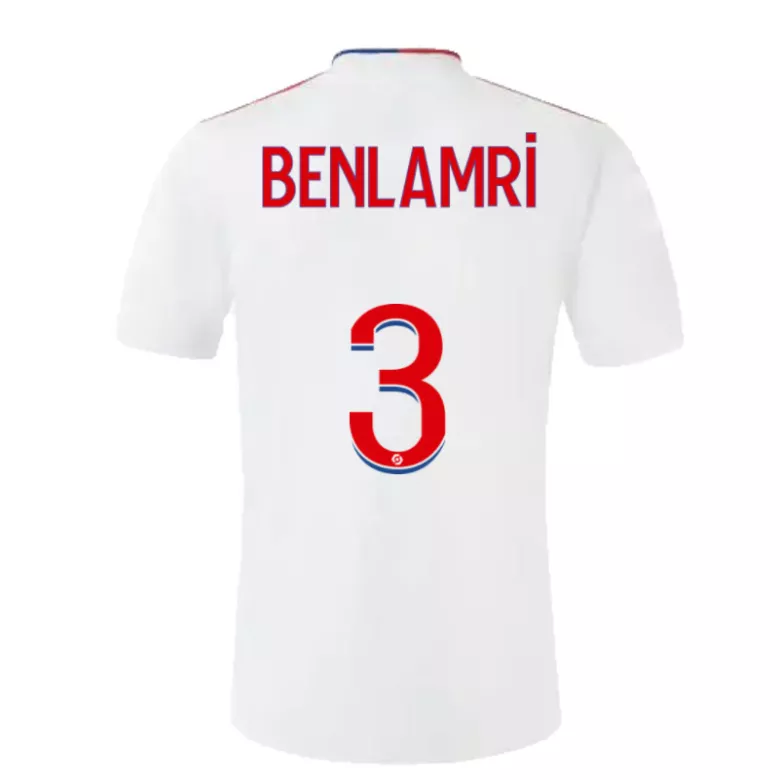 BENLAMRI #3 Olympique Lyonnais Home Soccer Jersey 2021/22 - vstockx