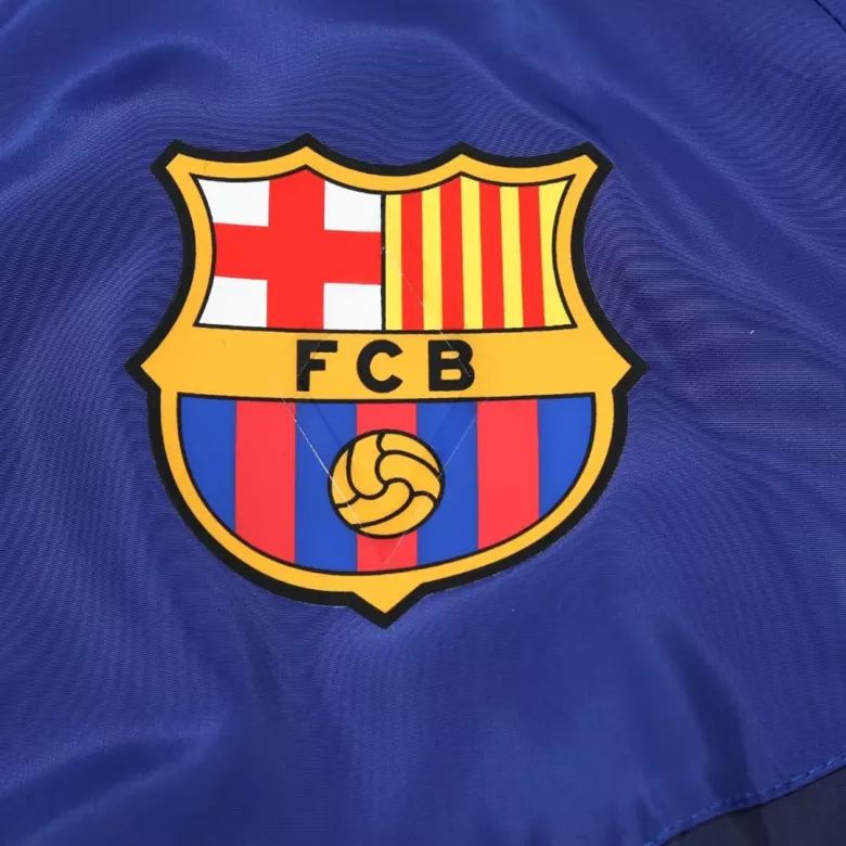Barcelona Hoodie Windbreaker Jacket 2023/24 - Navy - vstockx