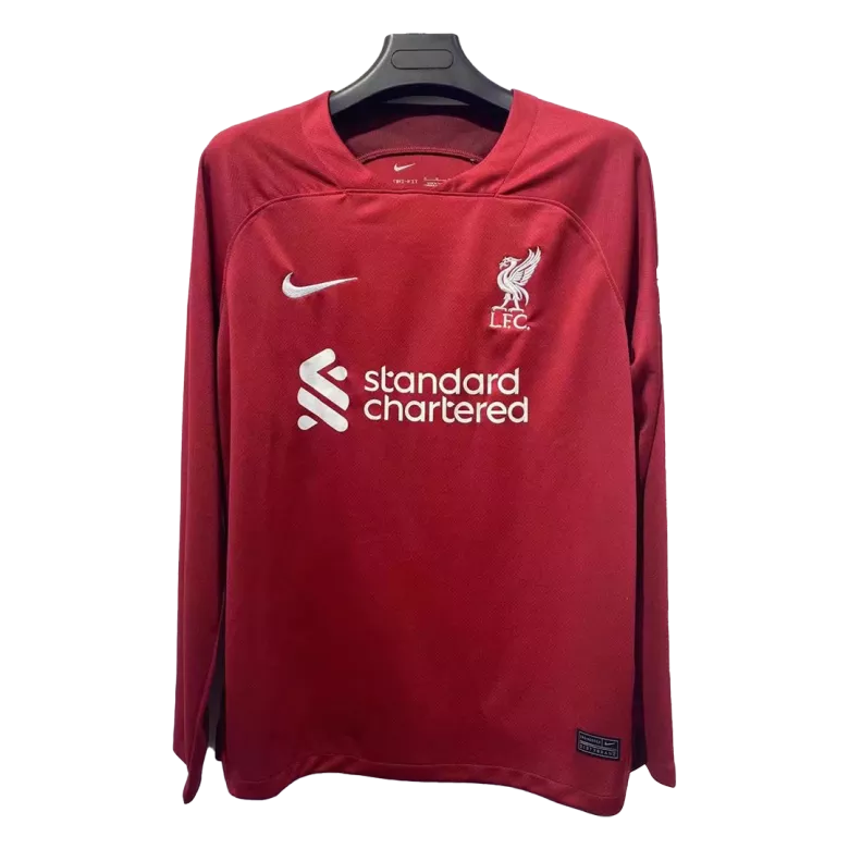 Liverpool Home Long Sleeve Soccer Jersey 2022/23 - vstockx