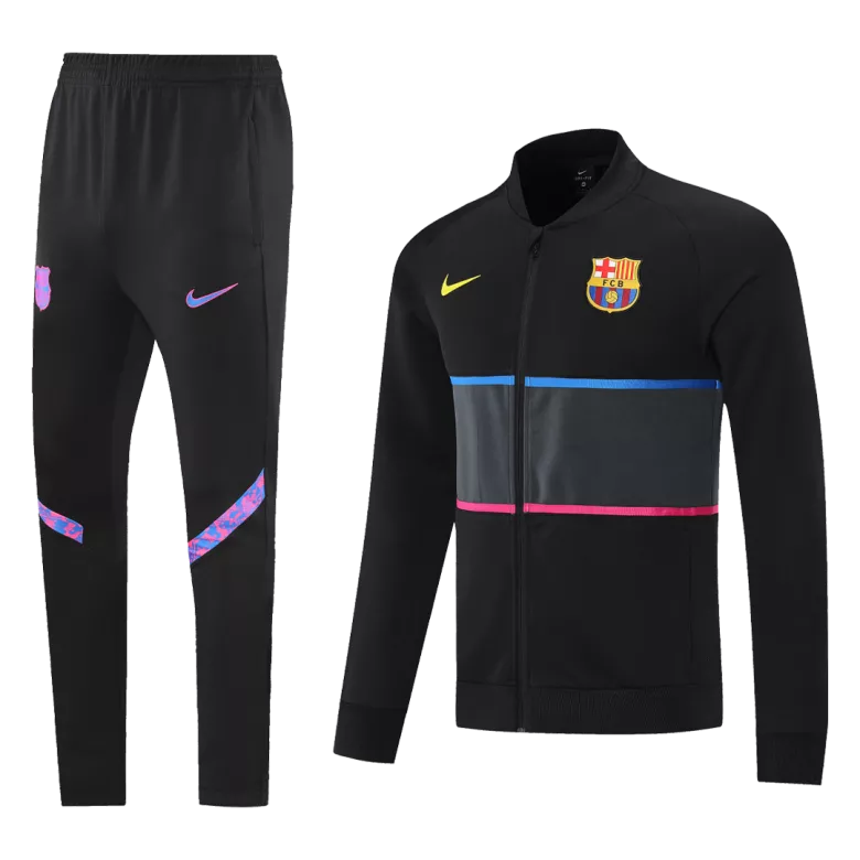 Barcelona Jacket Tracksuit 2021/22 Black - vstockx