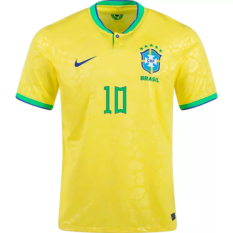 NEYMAR JR #10 Brazil Home Jersey World Cup 2022 - vstockx