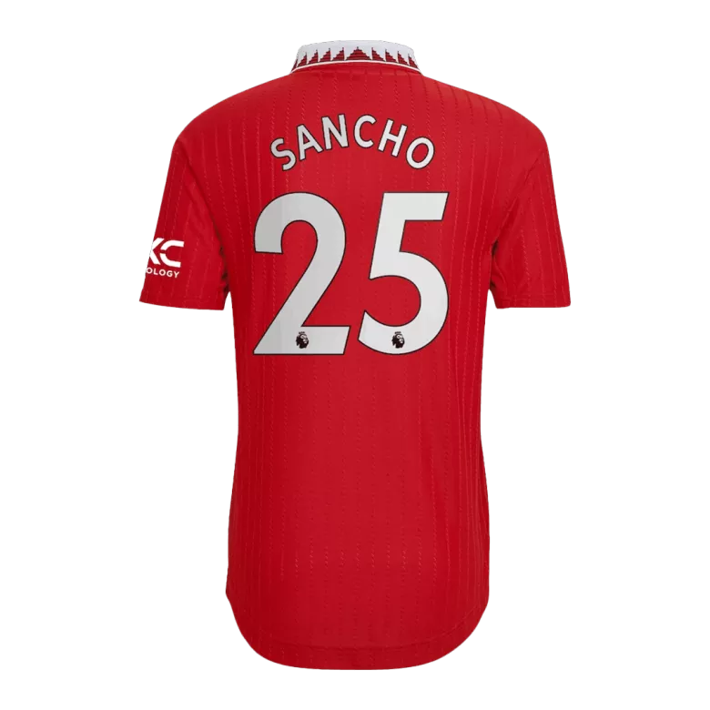 SANCHO #25 Manchester United Home Authentic Jersey 2022/23 - vstockx