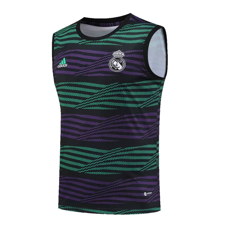 Real Madrid Jerseys Sleeveless Training Kit 2022/23 Black&Purple - vstockx