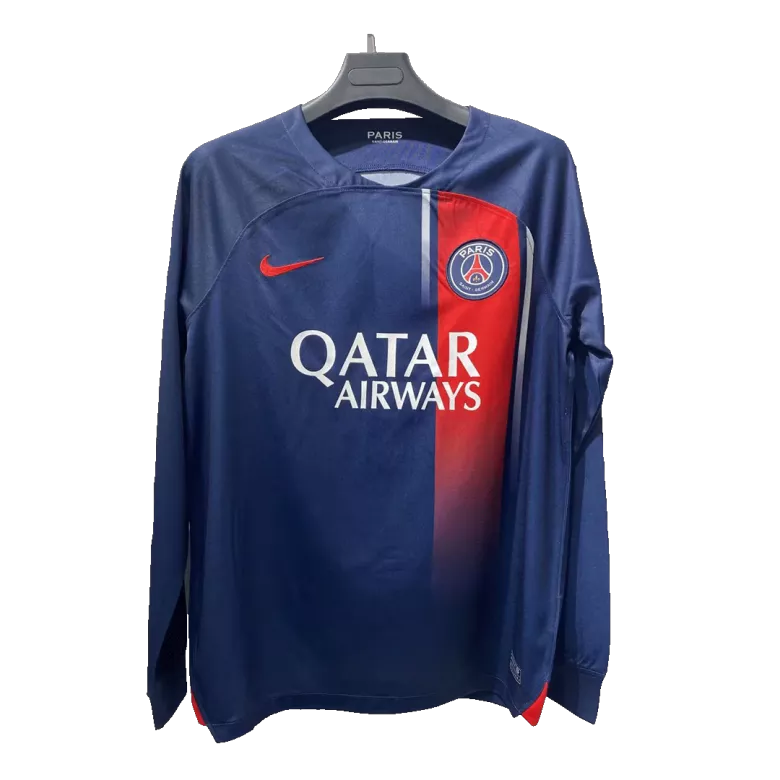 PSG Home Long Sleeve Soccer Jersey 2023/24 - vstockx