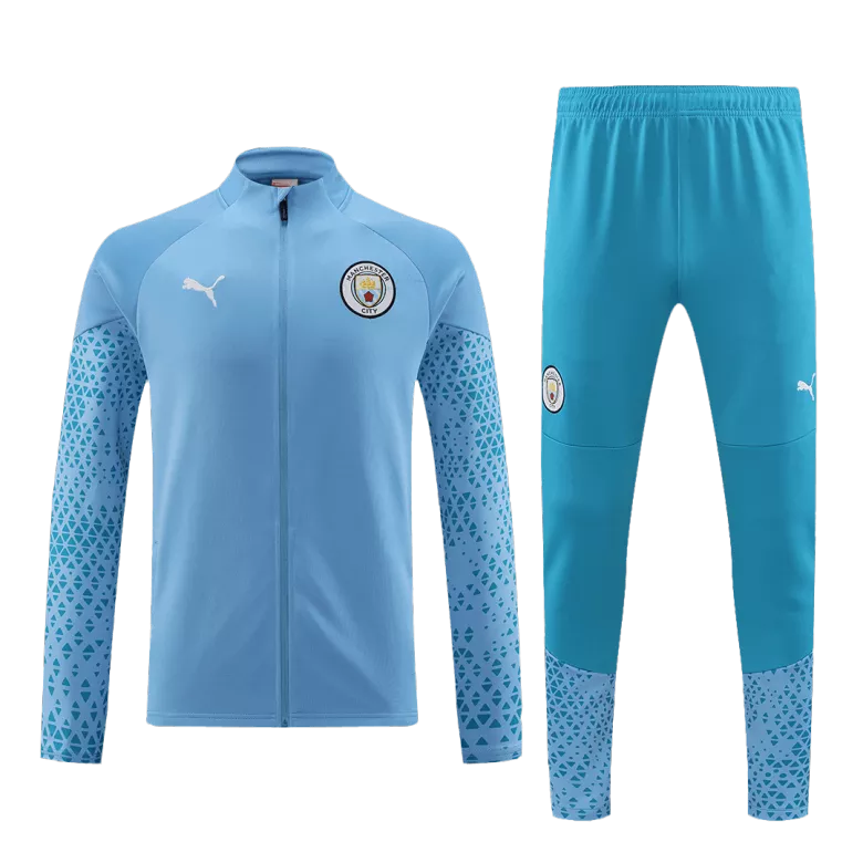 Manchester City Jacket Tracksuit 2023/24 Blue - vstockx
