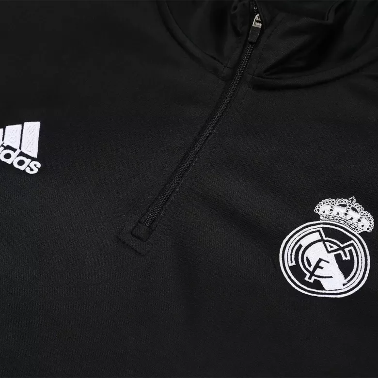 Real Madrid 1/4 Zip Tracksuit 2022/23 Black - vstockx