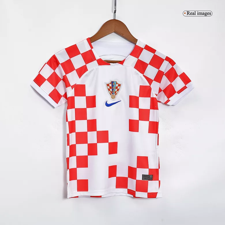 Croatia Home World Cup Kids Jerseys Kit 2022 - vstockx